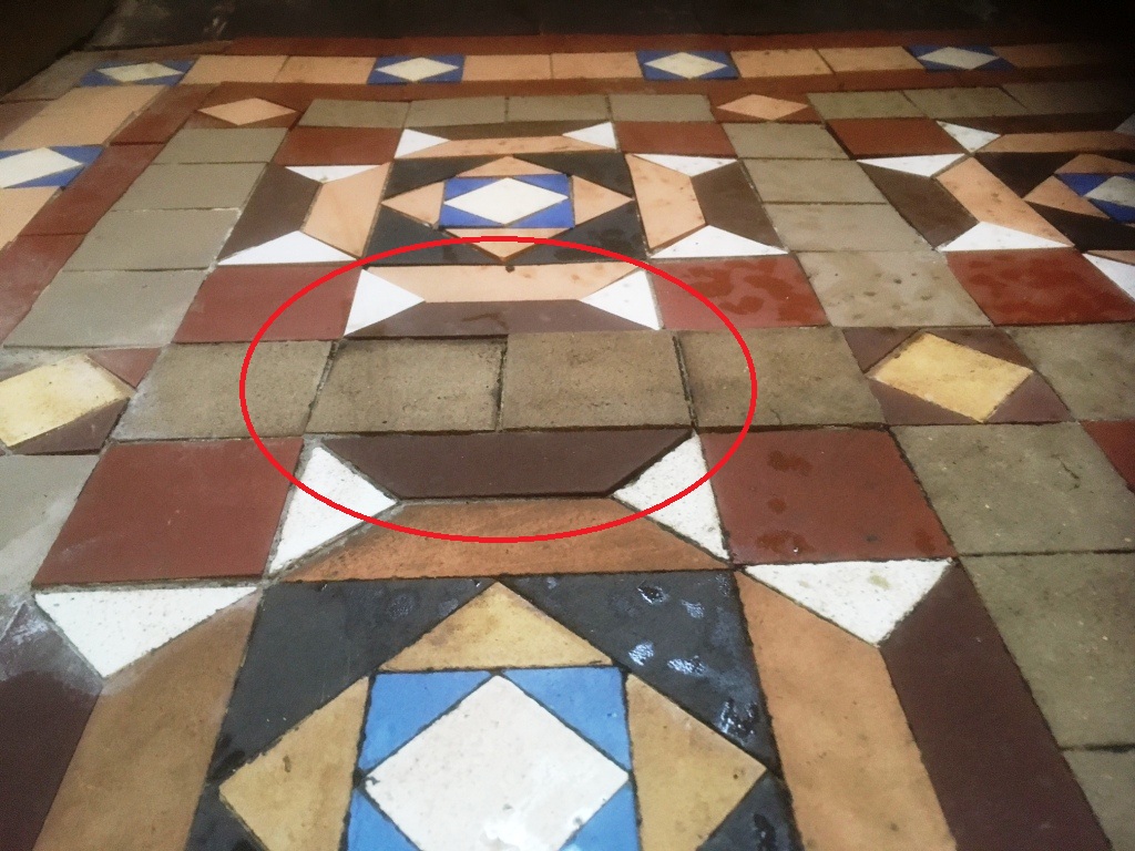 Geometric floor before Milling Barrow in Furness