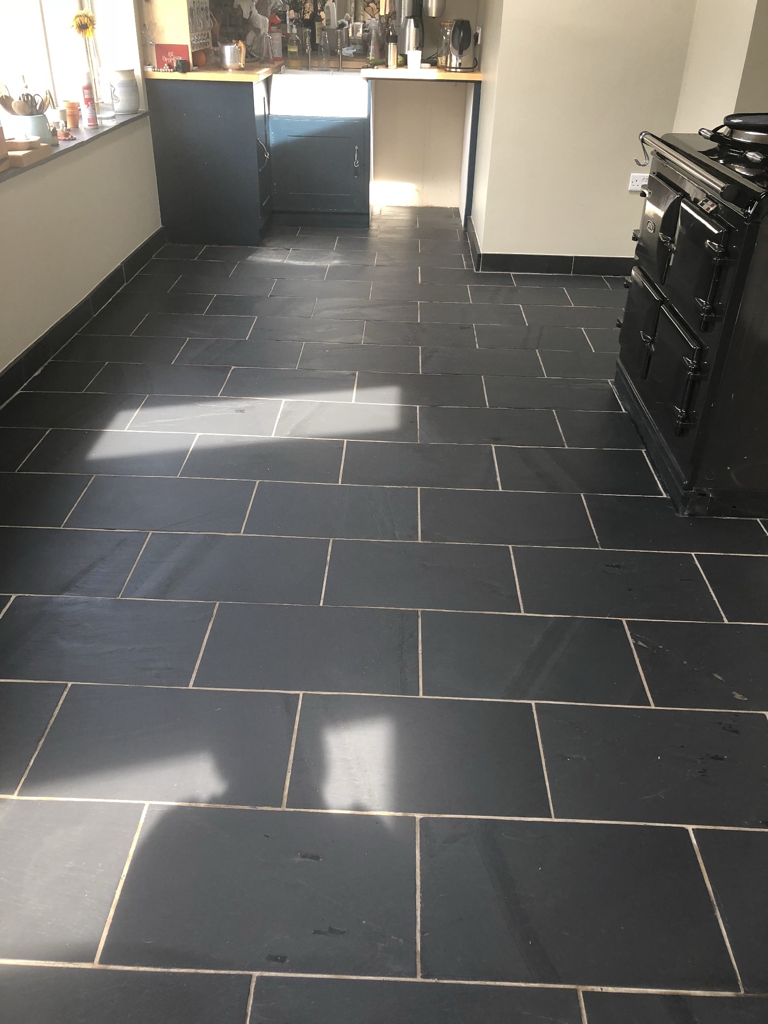 Slate Floor After Sealing High Bentham