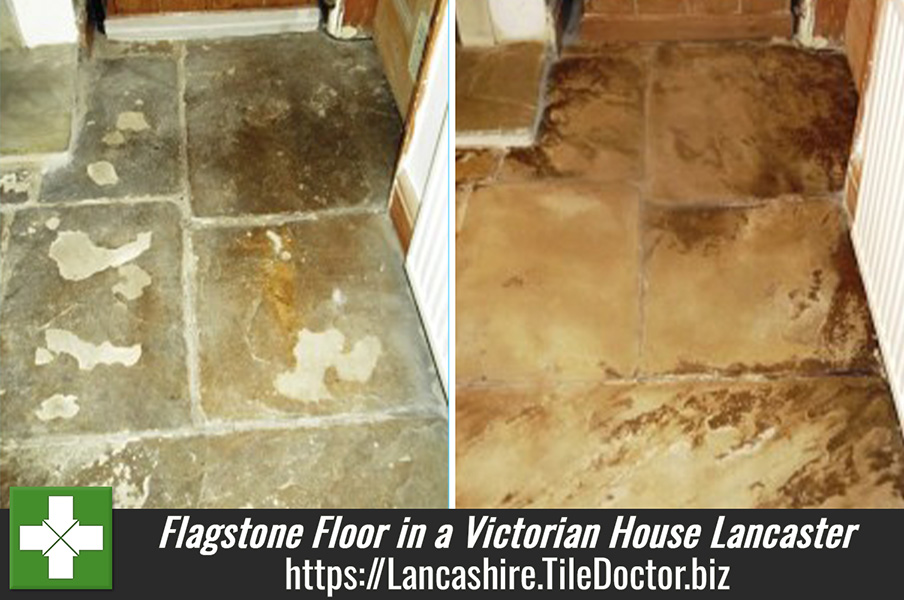 Flagstone Floor in a Victorian House in Lancaster