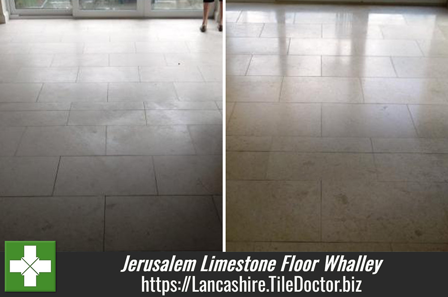 Jerusalem Limestone Floor in Whalley, Lancashire