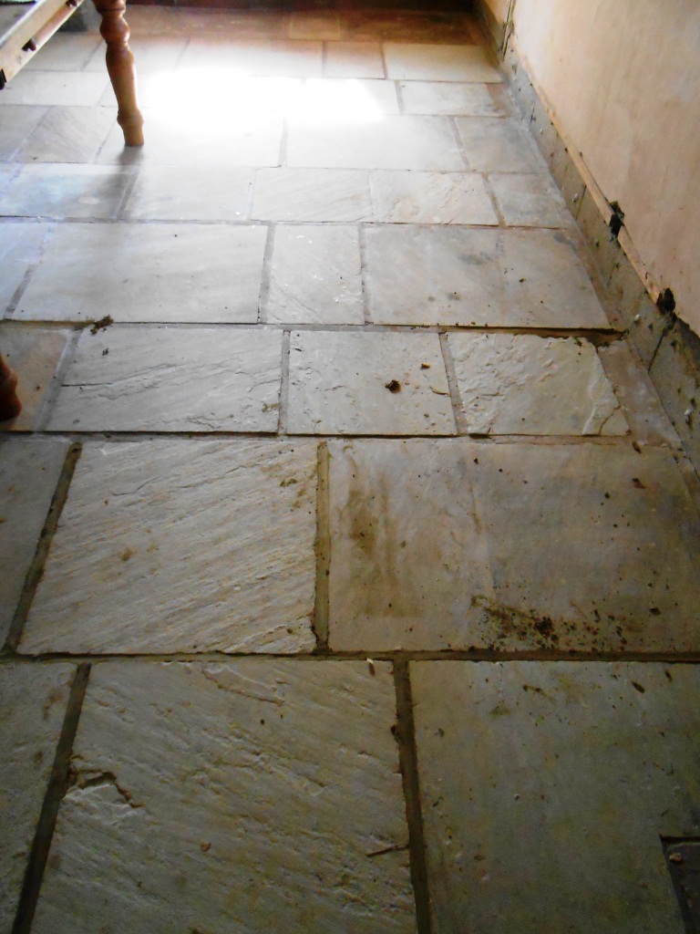 Sandstone floor in Stodday before