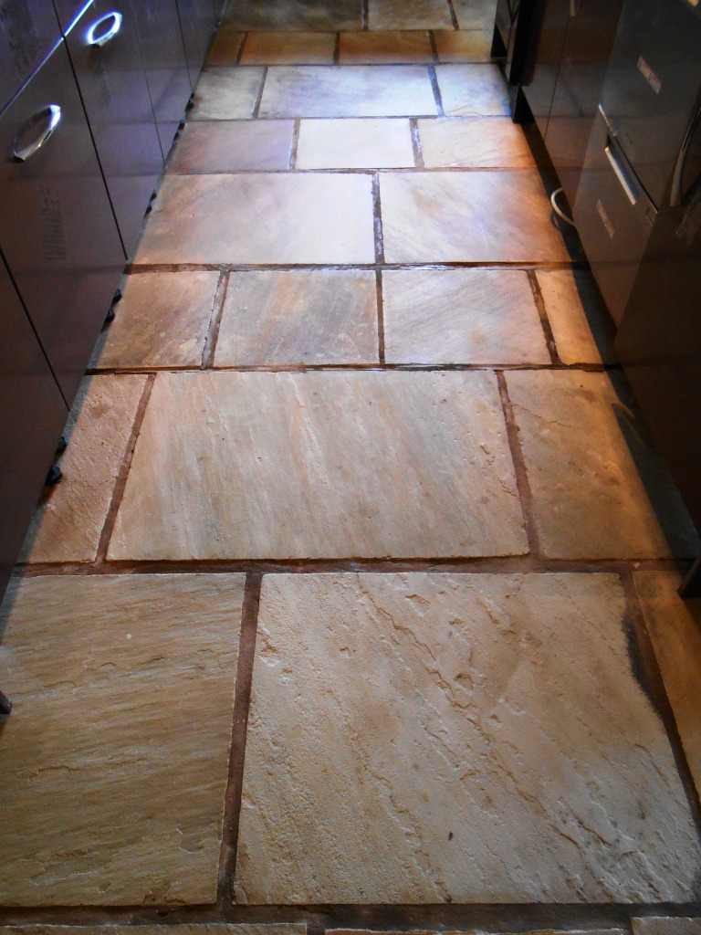 Sandstone floor in Stodday after