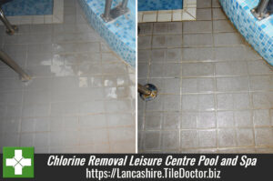 Hardened Chlorine Removal from Tiles at Leisure Centre Pool and Spa