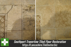Southport Travertine Tiled Floor Restoration
