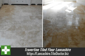 Resolving Honed Travertine Tiled Floor Installation Problems in Lancashire