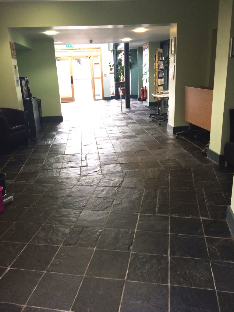 Rough Black Slate Millom After Cleaning