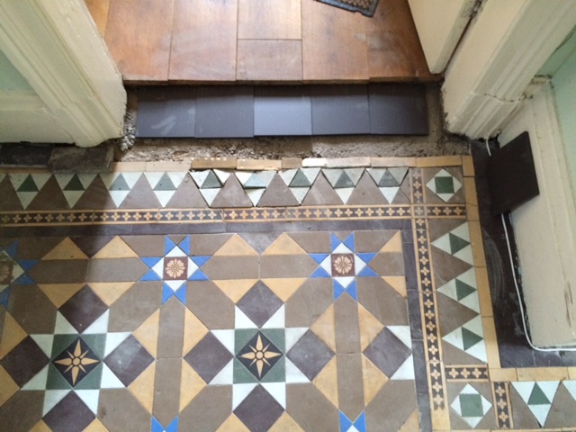 Victorian Tile Lippage Turton Before