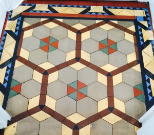 Victorian Tile Restoration Ribchester After Cleaning and Sealing