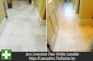 Flood Damaged Jura Limestone Floor Restored in Kirkby Lonsdale