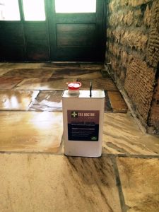 Indian sandstone floor Lancashire after restoration