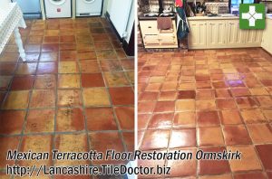 Mexican Terracotta Floor Restoration Ormskirk