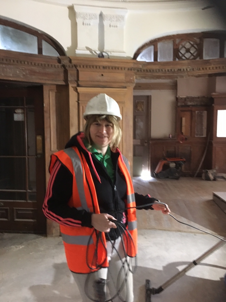 Llandudno Mosaic Terrazzo Restaurant Floor During Restoration