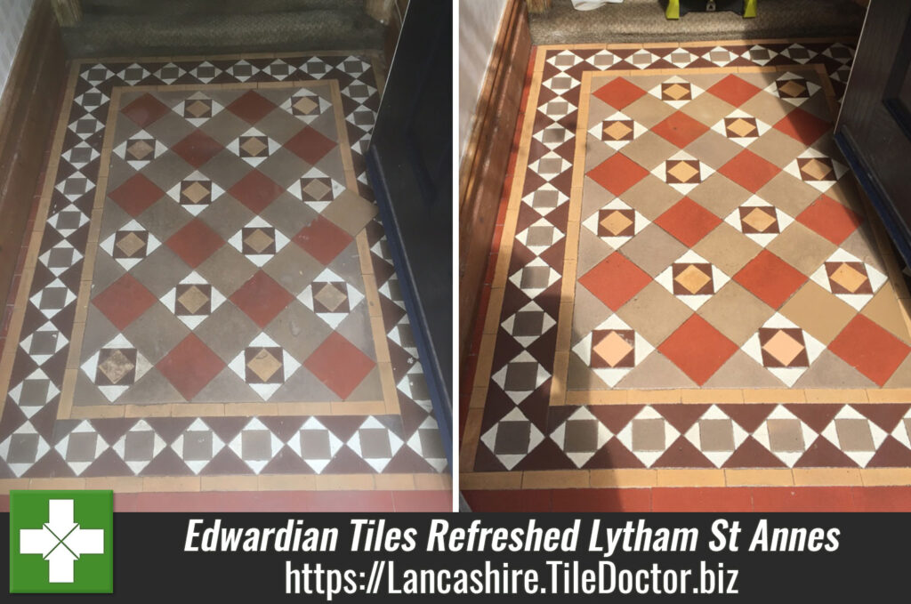 Original Edwardian Tiles Refreshed and Revitalised in Lytham St Annes