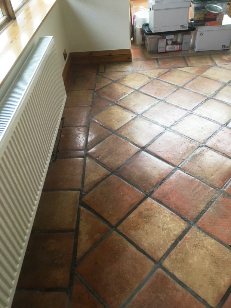 Deep Cleaning 20 Year Old Mexican Terracotta Tiles near Preston - Stone Cleaning and Polishing ...