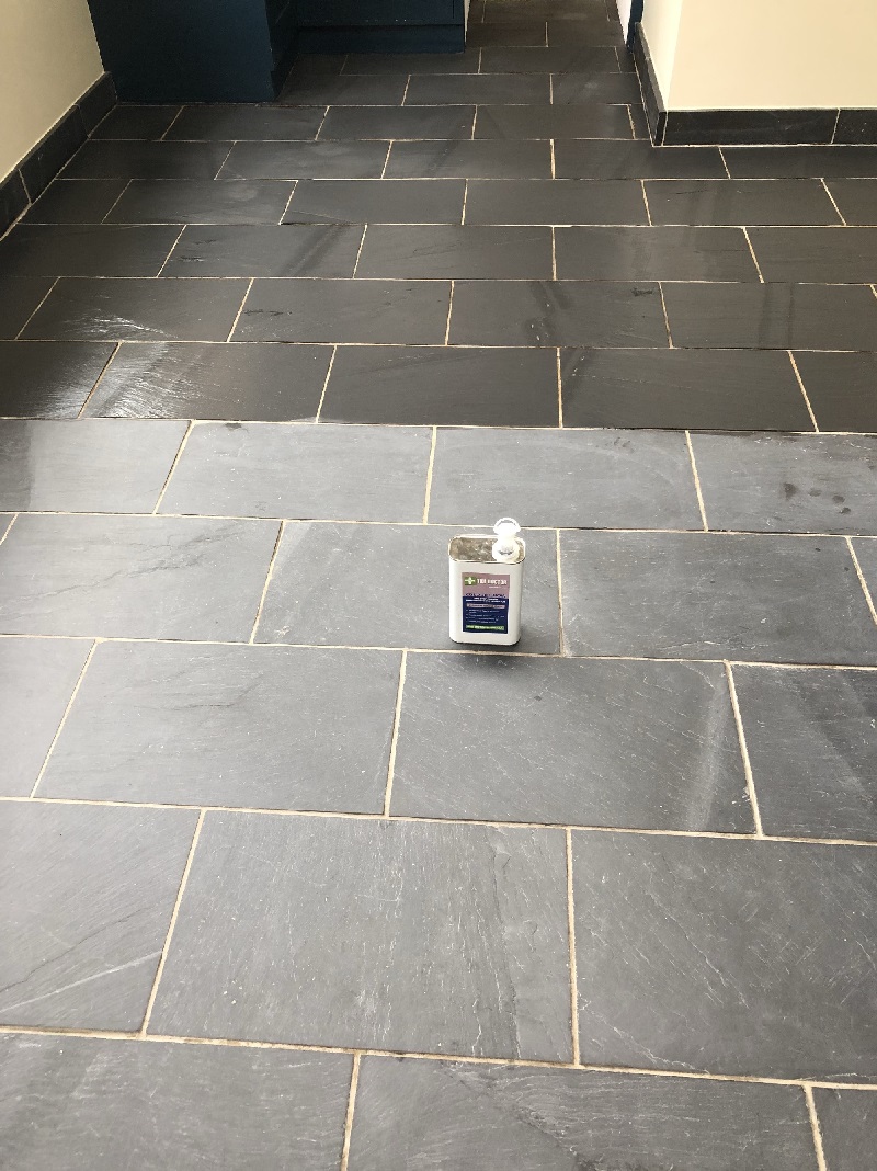 Slate Floor During Sealing High Bentham