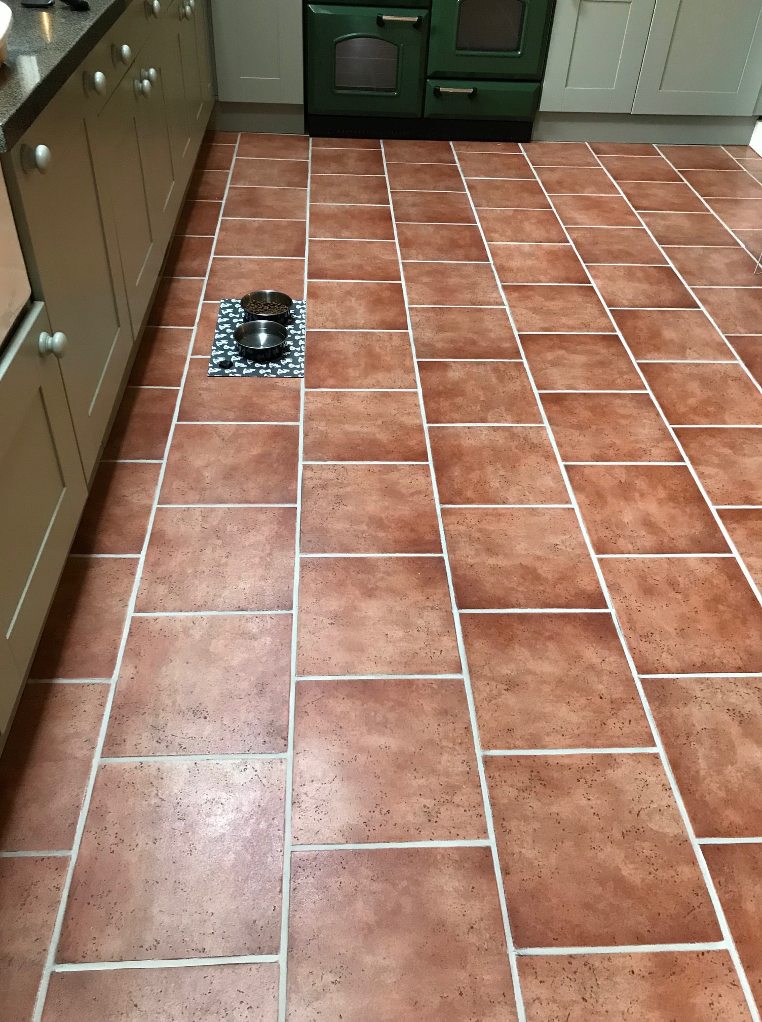 Restoring The Appearance Of A Ceramic Tiled Kitchen Floor In