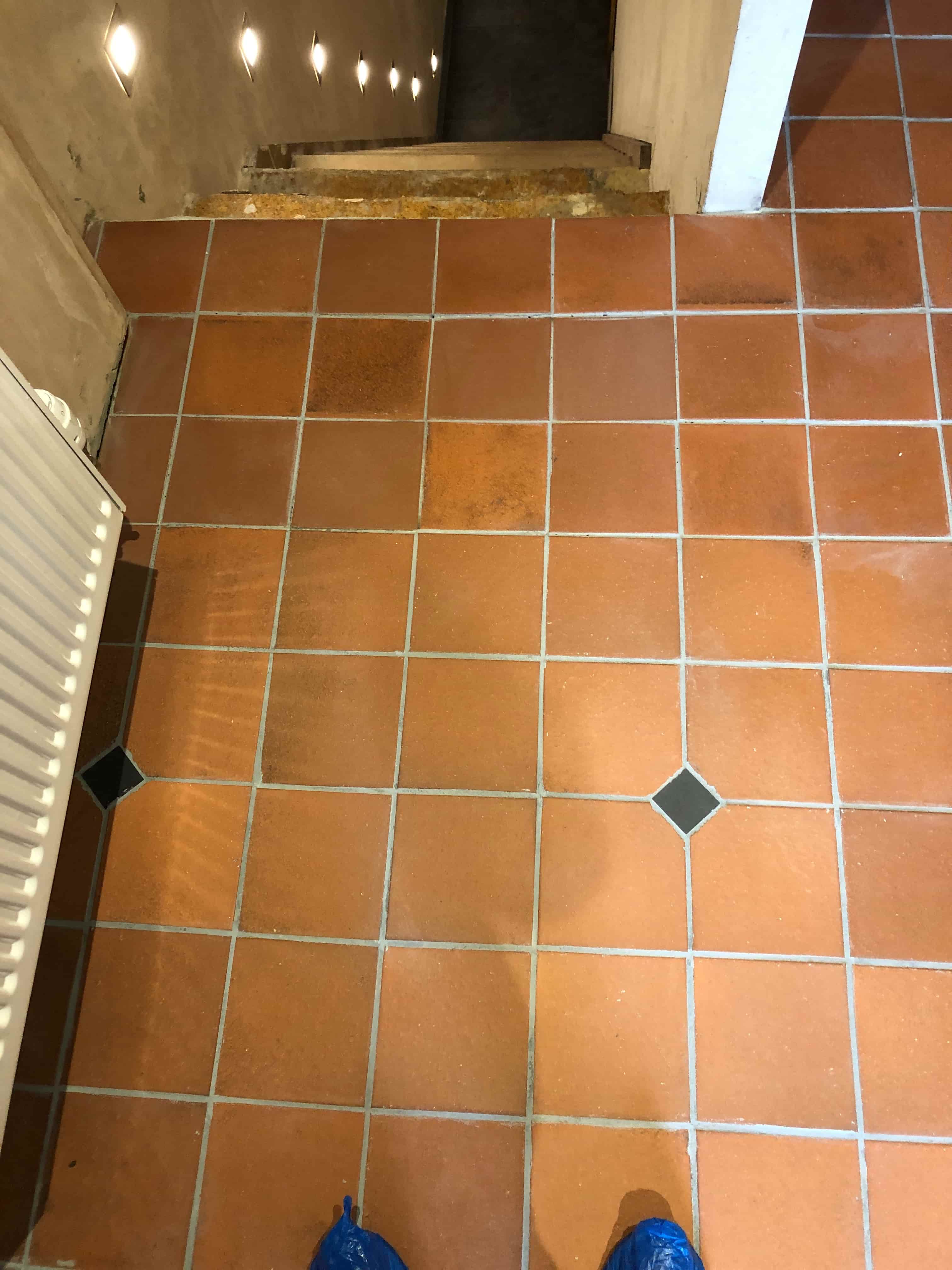 Quarry Tiled Floor Lancaster After Repair