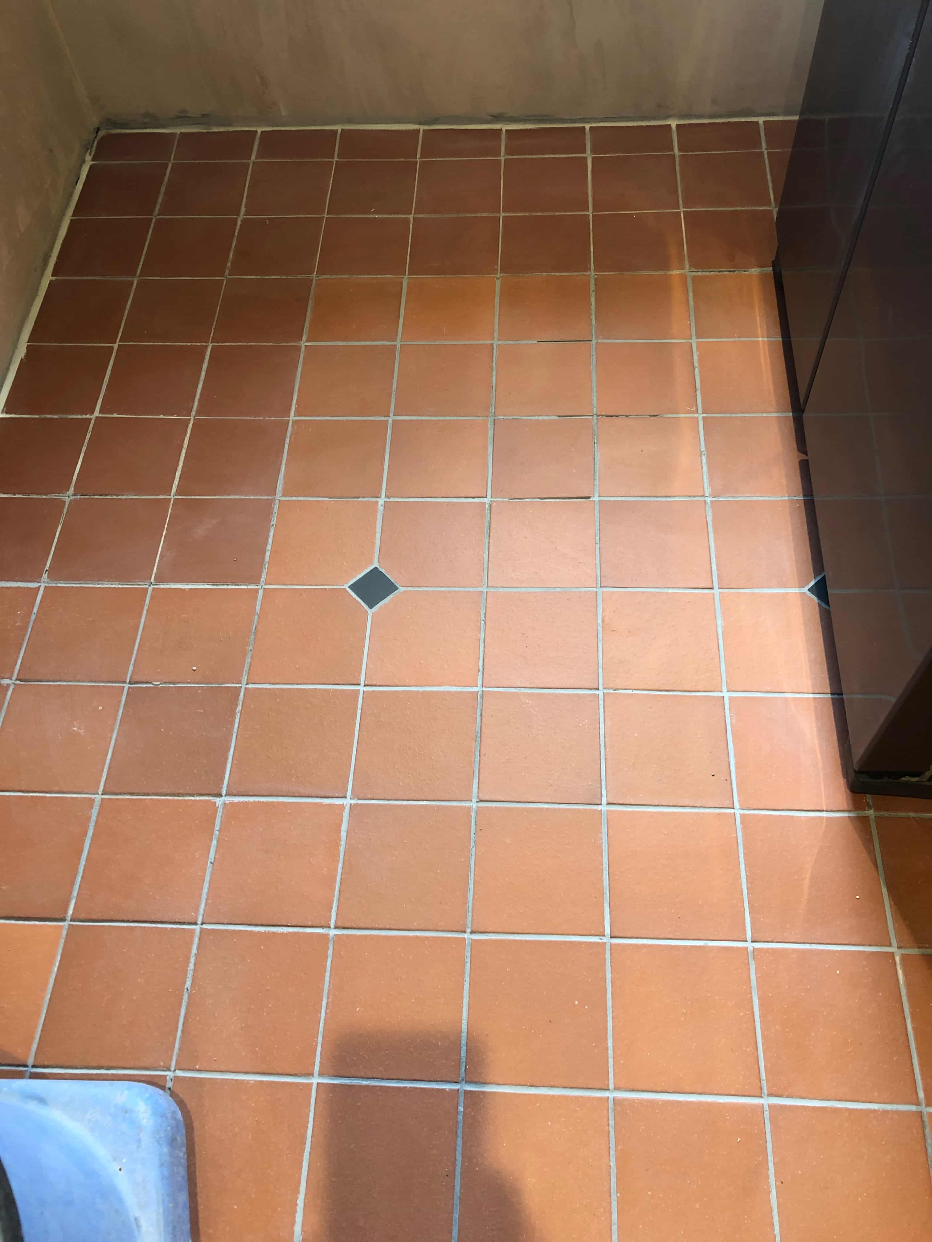 Quarry Tiled Floor Lancaster After Repair