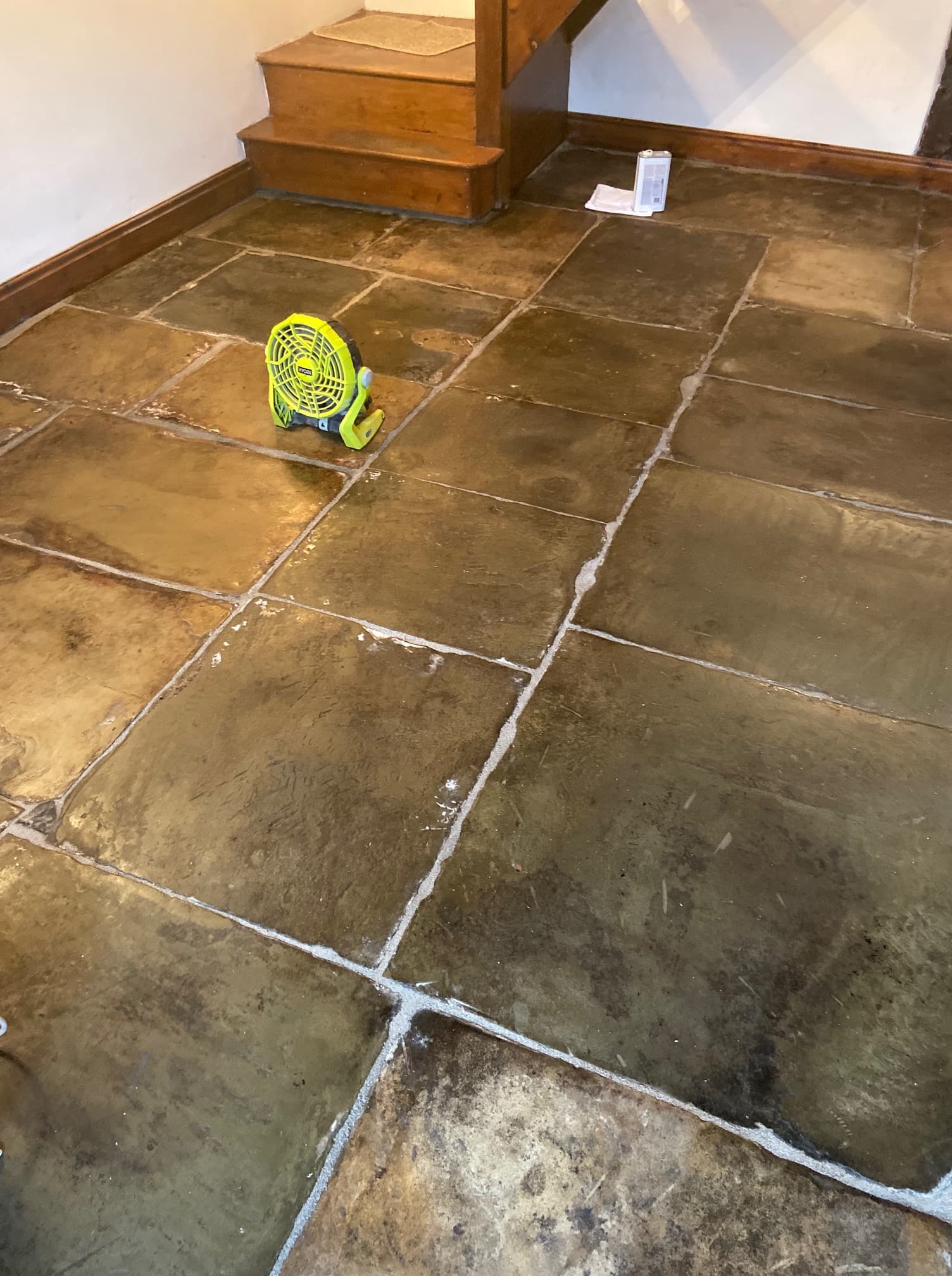 Flagstone-Floor After Restoration in Whalley