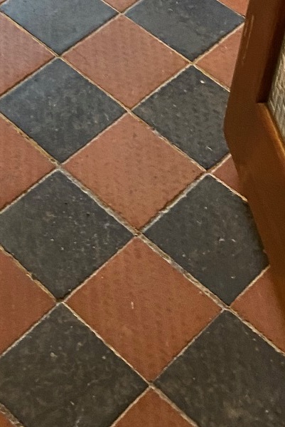 Quarry Tiled Floor Before Cleaning Caton Lancaster
