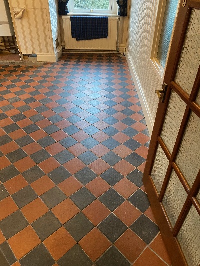 Quarry Tiled Floor Before Cleaning Caton Lancaster