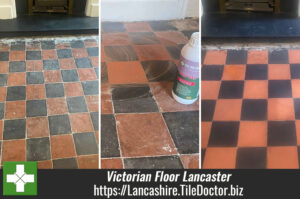 Red And Black Victorian Tiled Floor Dorchester Pattern Restoration Lancaster