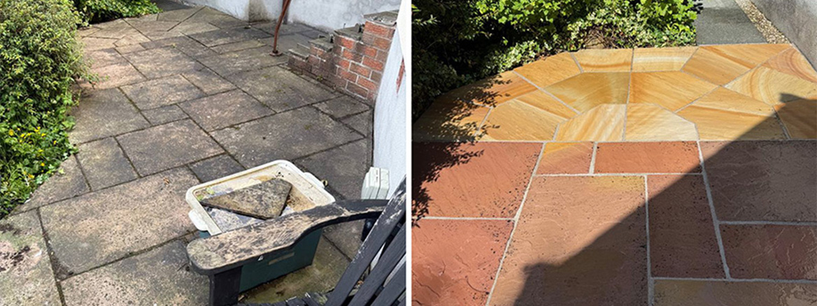 Restoration of a Neglected Sandstone Patio in Over Kellet